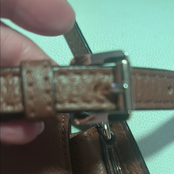 Michael Kors Small Brown Pebbled Leather Crossbody Bag - Picture 3 of 12